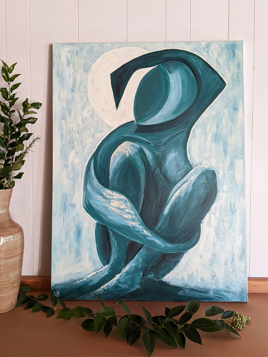 In the shadow of the light 30x40