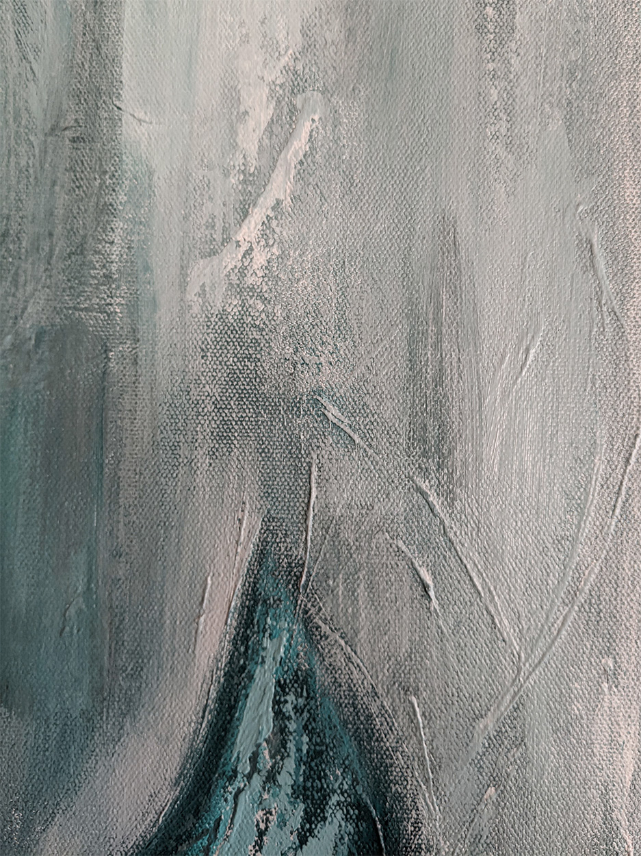 On hands and knees 30x40