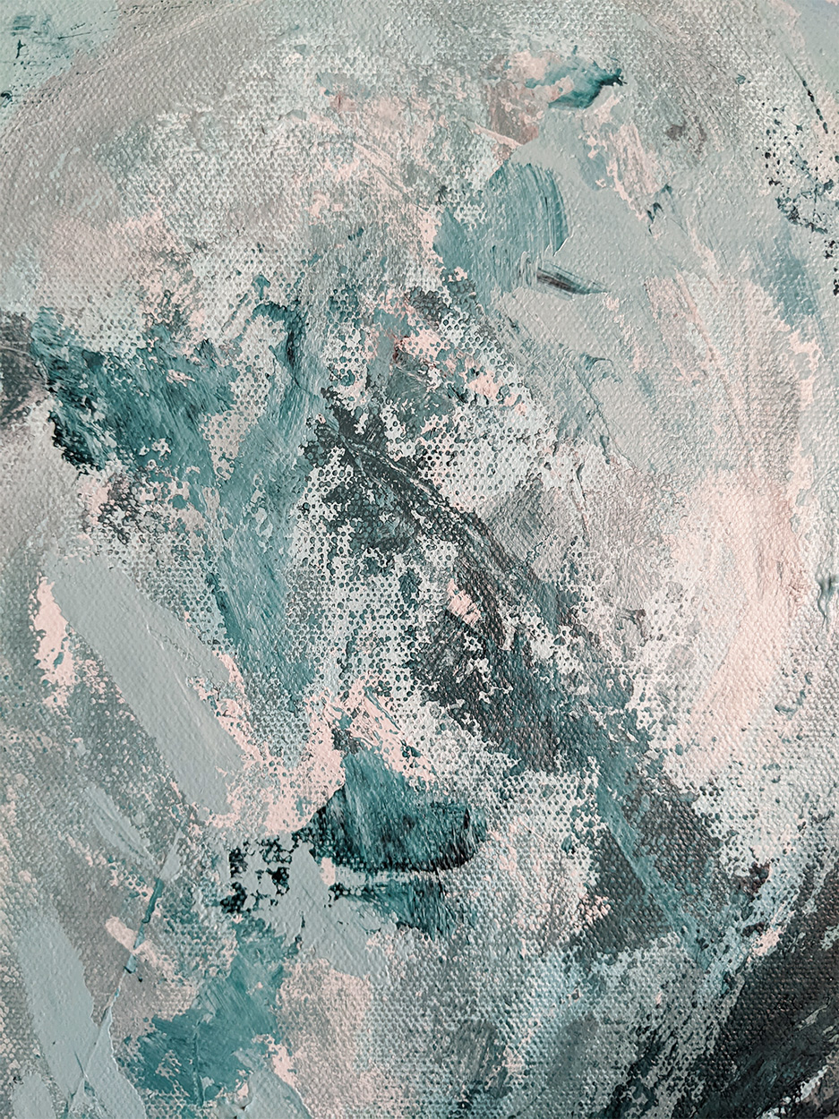 On hands and knees 30x40