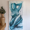 Swaying into relaxation - original painting on 48x24 gallery-wrapped canvas