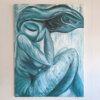 Taking a moment to breathe and reset - original painting on 40x30 gallery-wrapped canvas
