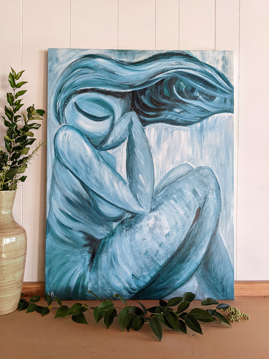 Taking a moment to breathe and reset 30x40