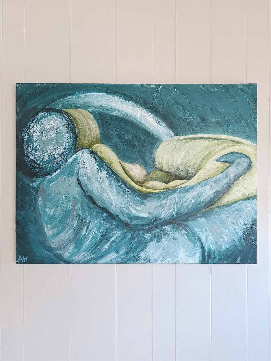 You are my sky I am your ground - original painting on 30x40 gallery-wrapped canvas