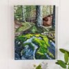 Fuzzy Forest Floor - original landscape painting on 16x12 gallery-wrapped canvas