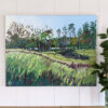 On The Other Side - original landscape painting on 22x28 stretched canvas