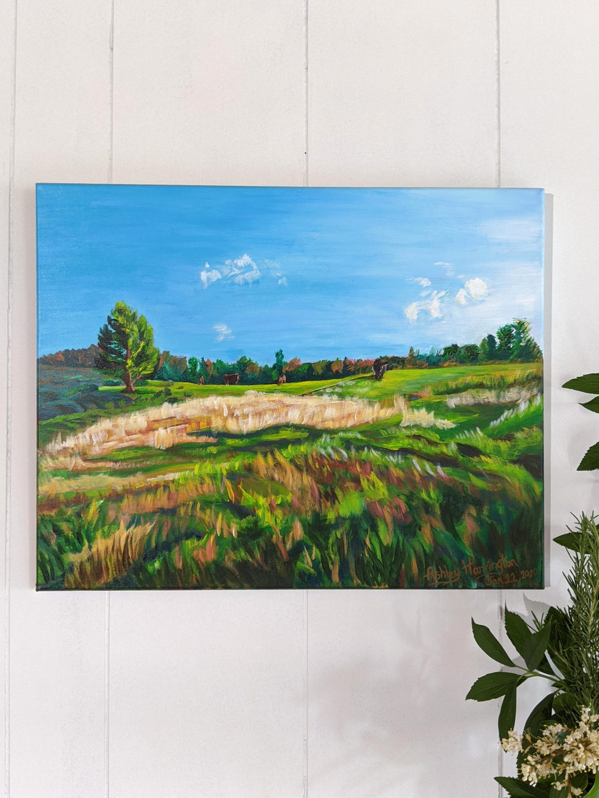 Open Air - original landscape painting on 16x20 stretched canvas