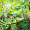 Onward and Upward - original landscape painting on 24x18 gallery-wrapped canvas