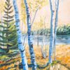 Far Far - original landscape painting on 16x12 gallery-wrapped canvas