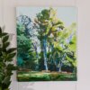 Tree Line - original landscape painting on 20x16 stretched canvas