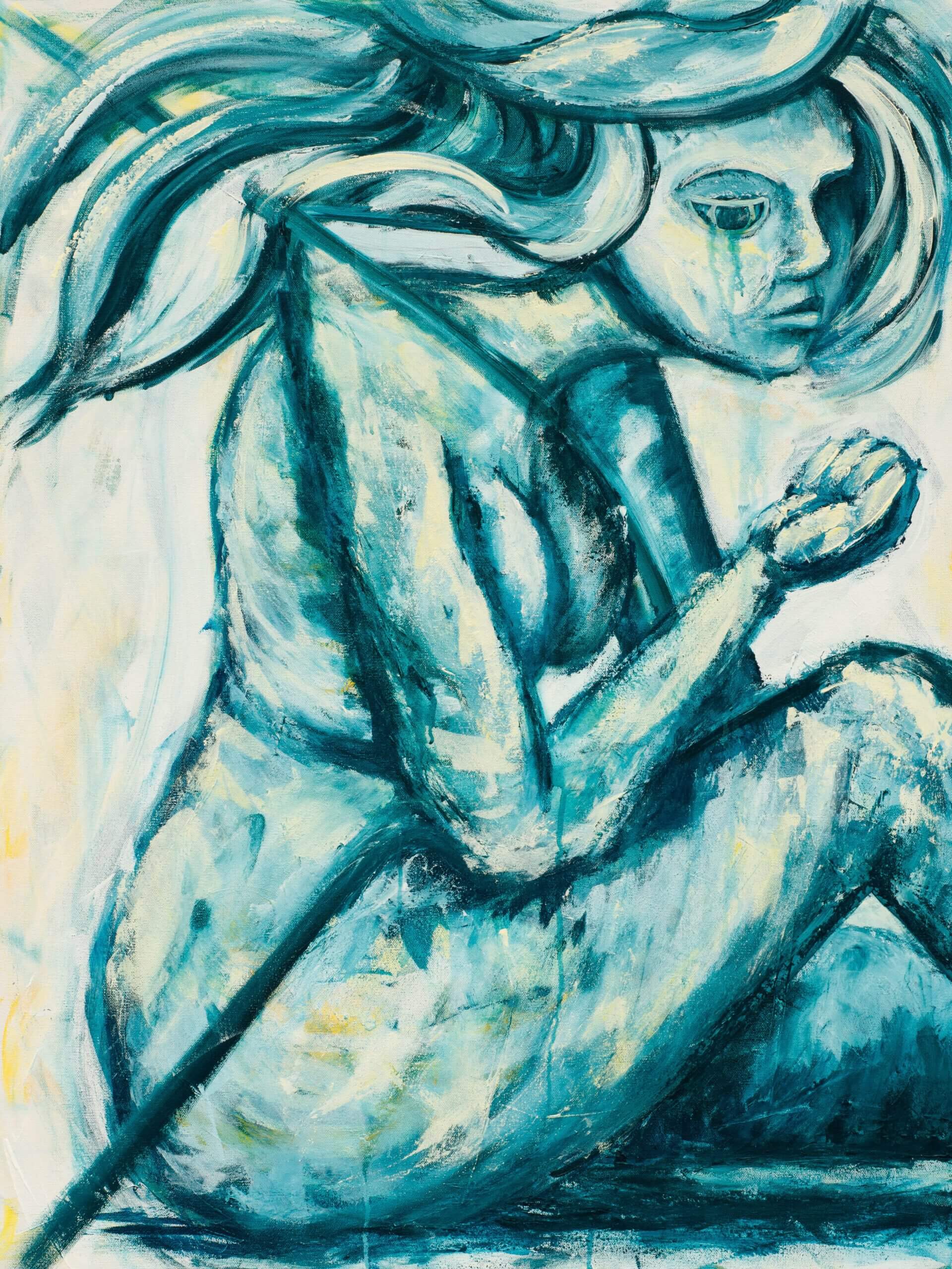 Holding Back Everything 40x30